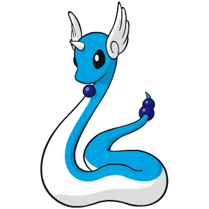 drawing of dragonair from pokemon global link